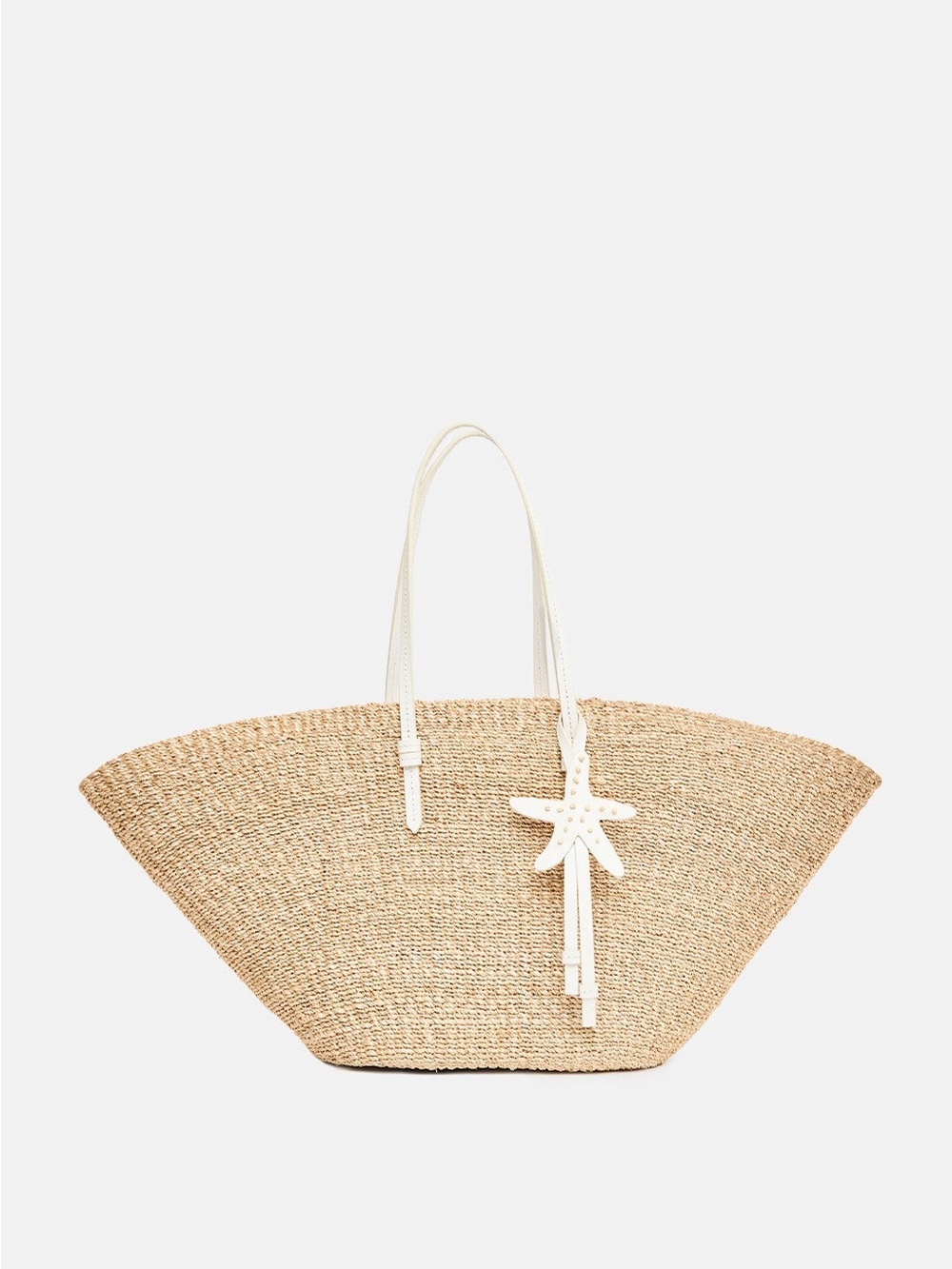 Poolside East West Charm Straw Tote summer or vacation bag.